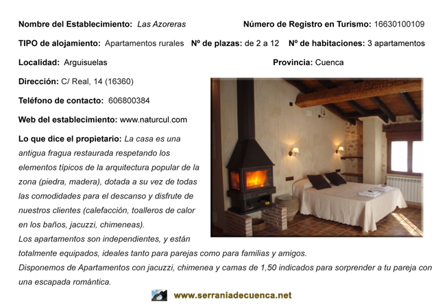 web apartamentos rurales Las Azoreras Las Azoreras